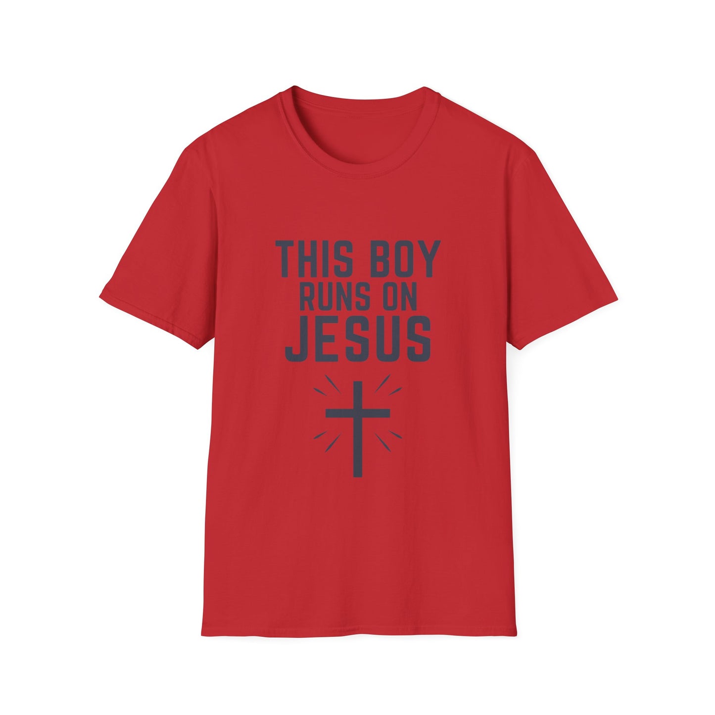 'This Boy Runs on Jesus' Tee