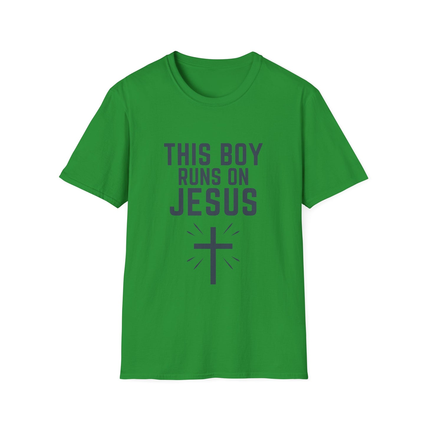 'This Boy Runs on Jesus' Tee