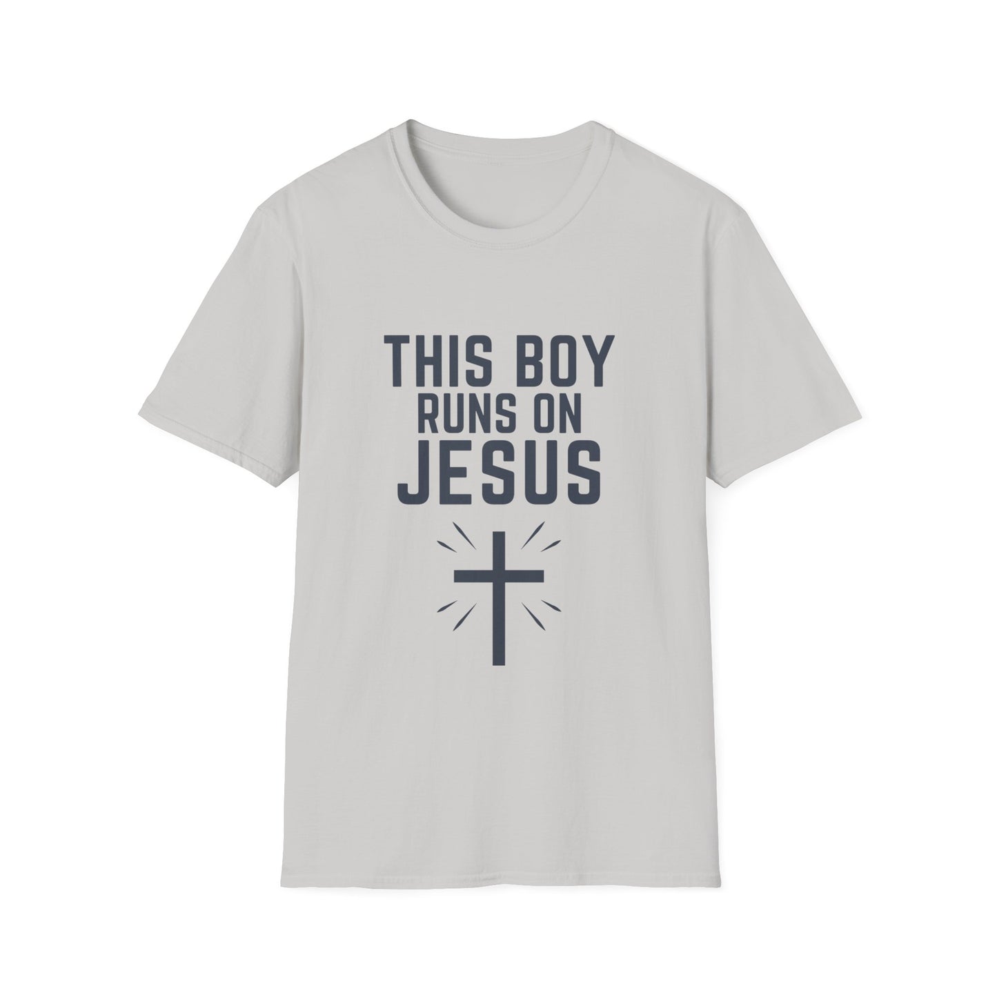 'This Boy Runs on Jesus' Tee